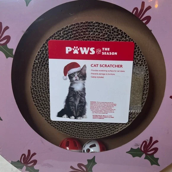 Holiday Cat Scratcher • PAWS for the Season • NWT - Picture 3 of 4